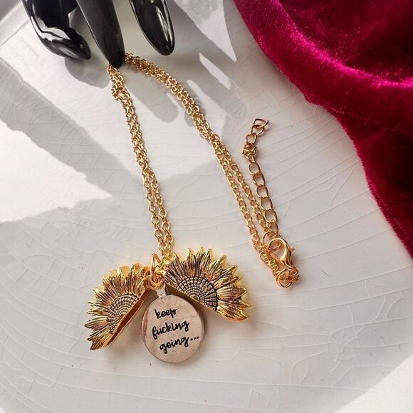 New! Free People Lettering Necklace - Picture 7 of 12
